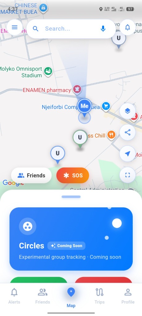 Orbit Real-time Safety App Interface